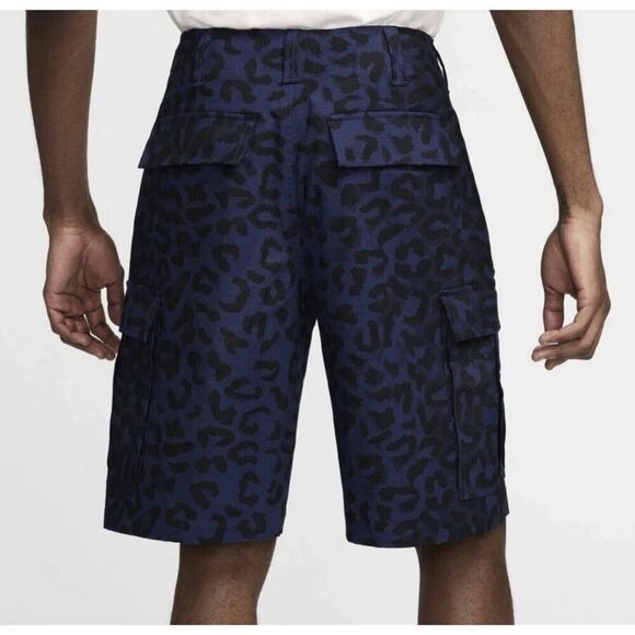Nike FQ4946-410 Men's Sz 32 Blue Animal Print SB Kearny Classic Cargo Shorts - Picture 13 of 13